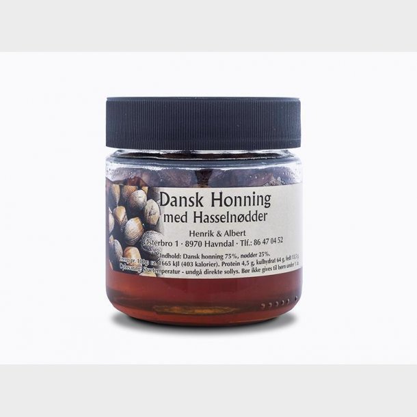 Honning med hasselndder 200g