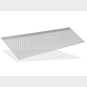 Bundgitter i syrefast Alu 23,8x7,8 cm.