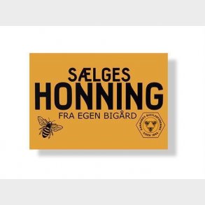 Honning skilt klisterm�rke 33,3x24,5